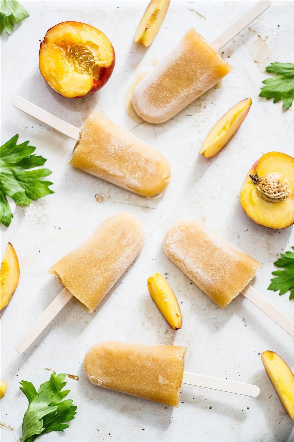 Use Your Noodles - Peach and Celery Ice Lollies