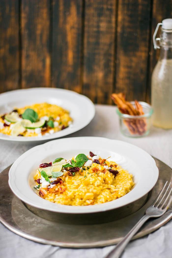 I'm totally in love with each single bite of this delicious pumpkin risotto!