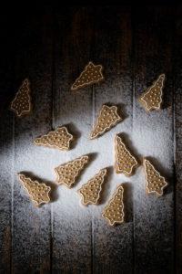 What would Christmas be without some decorated honey gingerbread cookies shaped like Christmas trees? These are super easy and can be done in a food processor.