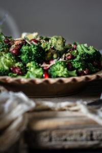 Whoever says comfort food can't be healthy, has obviously never tried popped beans and steamed broccoli salad with toasted spicy nuts and lemony mustard dressing. Hungry anyone?
