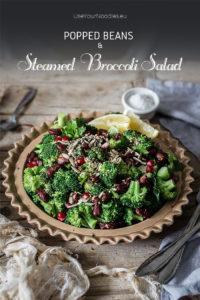 Whoever says comfort food can't be healthy, has obviously never tried popped beans and steamed broccoli salad with toasted spicy nuts and lemony mustard dressing. Such a perfect winter salad. Click to find the whole recipe or pin and save for later!