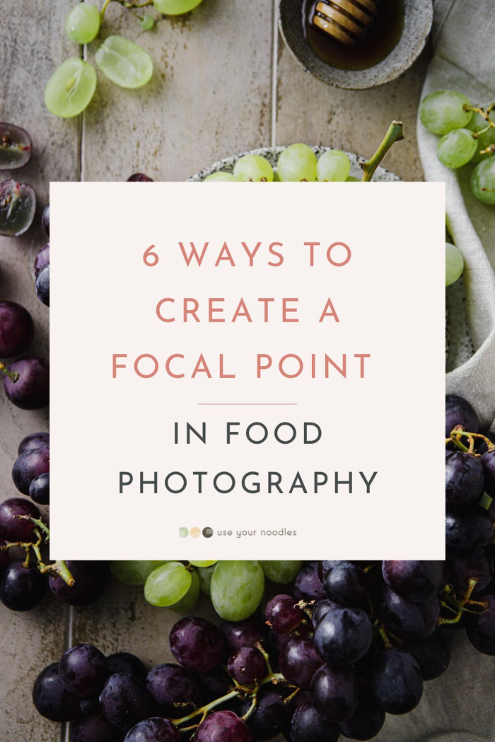 A cover for a blog post called 6 Ways To Create A Focal Point In Food Photography