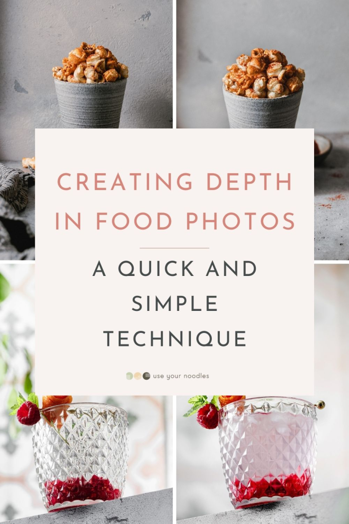 Creating depth in food photos is often spoken about, but what does it really mean? A simple way to creating depth in your food photography.
