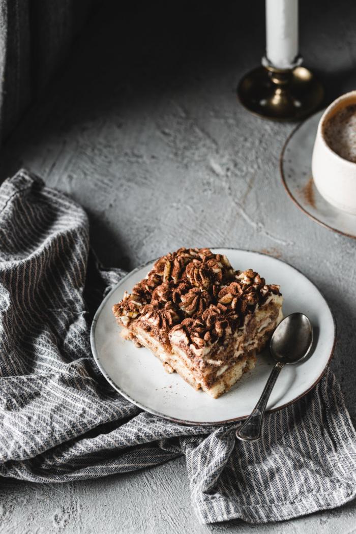 If you're craving a non-traditional Christmas dessert this gingerbread spiced tiramisu will be the perfect treat.