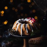 This dried fruits and chocolate chip bundt cake is packed with Winter flavors and rich chocolate, topped with a quick and simple glaze. It's the most delicious Christmas bundt cake!