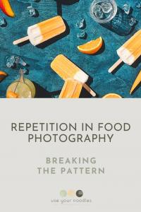 Following the pattern is a natural thing to do, but breaking the pattern is what makes the food photo truly stand out!
