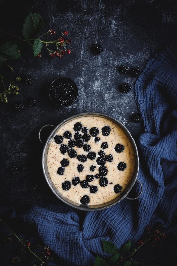 This luscious blackberry almond sponge cake is easy to make for any family occasion. Very easy delicious almond sponge and fresh summer blackberries are a winner combo!