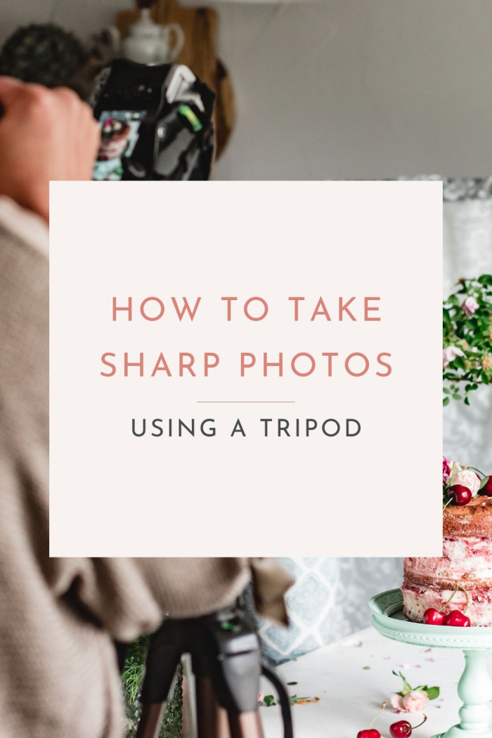Here are my best food photography tips for you to take sharp photos when using a tripod.