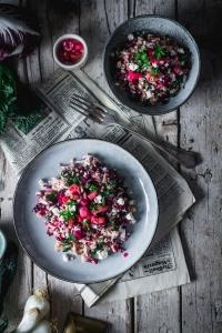 This healthy Kale and Radicchio Quinoa Salad is a Winter favorite at our house. With fresh kale and radicchio, quick spring onion pickles and feta cheese I'm sure it will be in yours too.