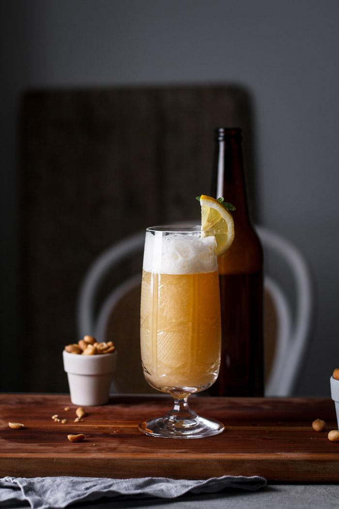 This sparkling pomelo ginger shandy is a nice refreshing drink with a little kick of spice, perfect for lazy sunny late winter days.