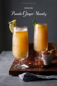 This sparkling pomelo ginger shandy is a nice refreshing drink with a little kick of spice, perfect for lazy sunny late winter days. Click to find the whole recipe or pin and save for later!
