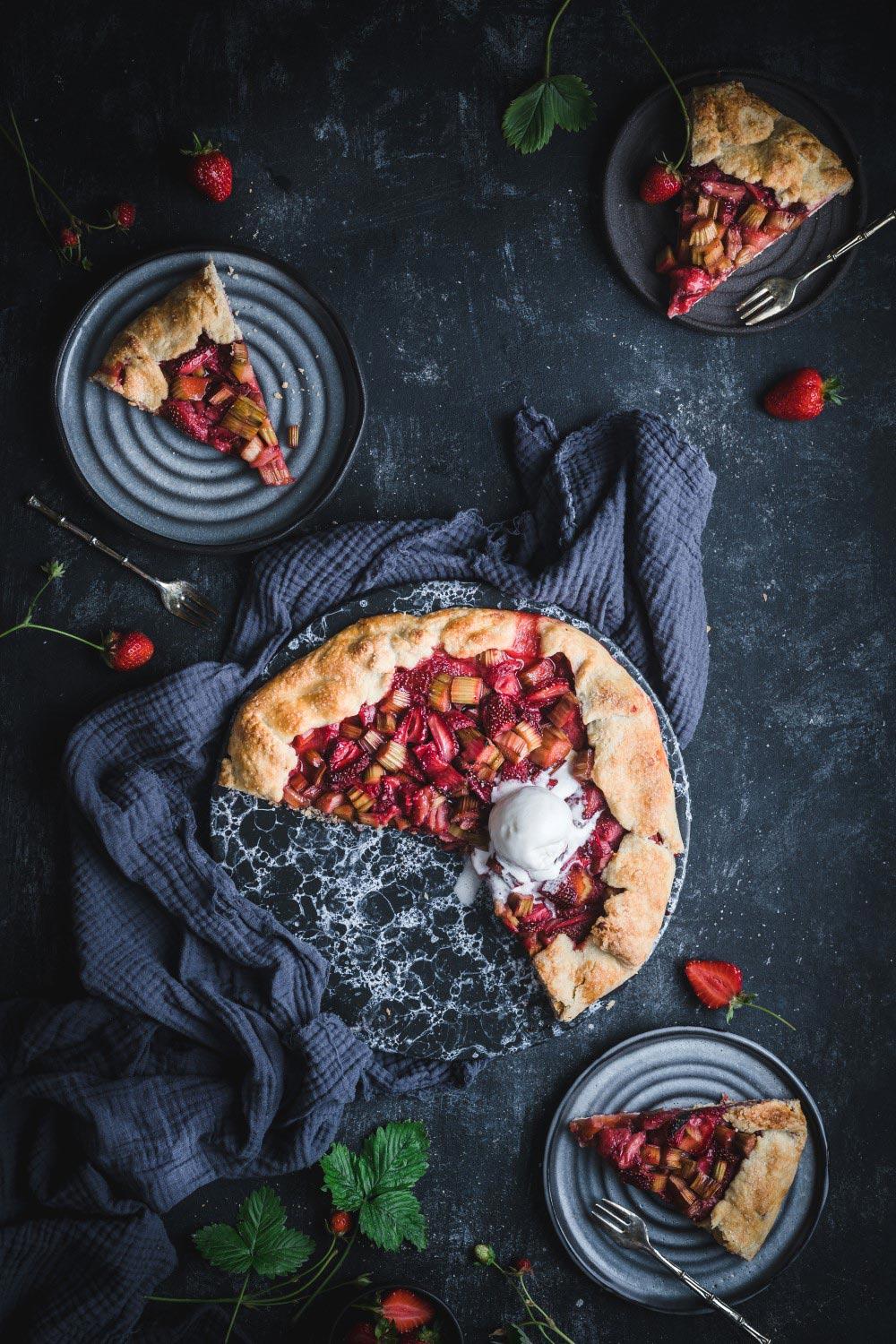 This simple and classic strawberry rhubarb galette with a twist will sure to be your new summer favorite!